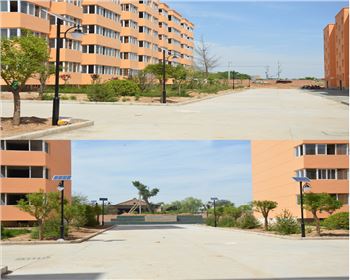 湖北小區(qū)太陽能路燈-湖北省渭南市澄城秦漢宮移民社區(qū)路燈工程