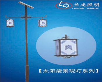 湖北太陽能雙頭景觀燈